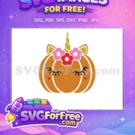 Free Eyelash Pumpkin Free Flower Crown Holidays Christmas Free SVG - Instant Download