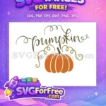 Free Swirly Vines Free Pumpkin Lettering Holidays Christmas Free SVG - Instant Download
