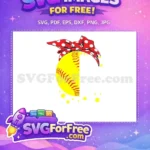Free Polka Bow Free Yellow Ball Holidays Christmas Free SVG - Instant Download