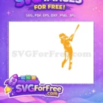 Free Softball Player Free Hitting Stance Holidays Free SVG - Instant Download