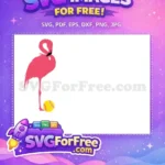 Free Pink Flamingo Yellow Softball Free Holidays Christmas Easter Free SVG - Instant Download