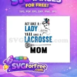 Free American Bandana Free Lacrosse Mom Design Free SVG - Instant Download