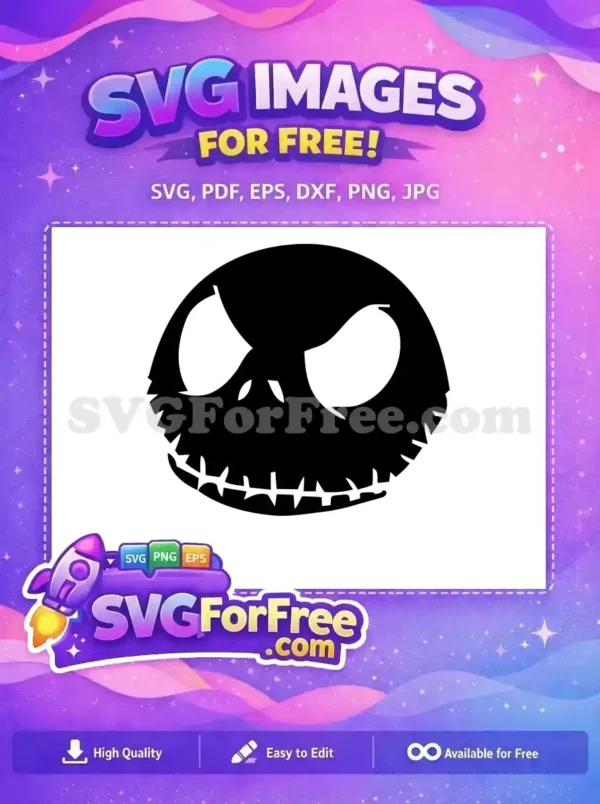 Free Spooky Eyes Free Grinning Mouth Nightmare Before Christmas Free SVG