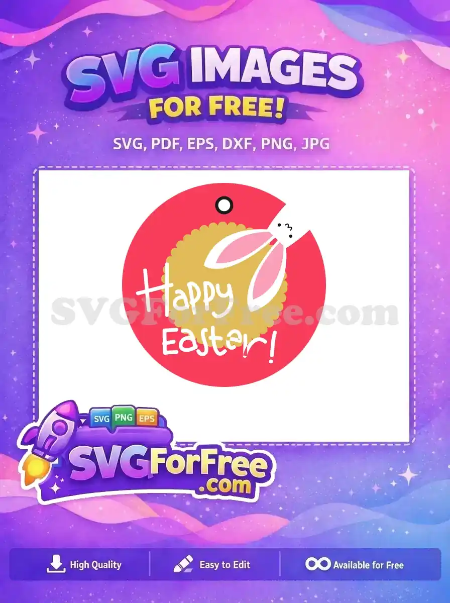 Free Bunny Face Free Happy Easter Decoration Holidays Free SVG