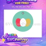 Free Polka Dot Egg Free Red Egg Easter Free SVG - Instant Download