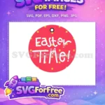 Free Pink Polka Dot Free Easter Time Holidays Free SVG - Instant Download