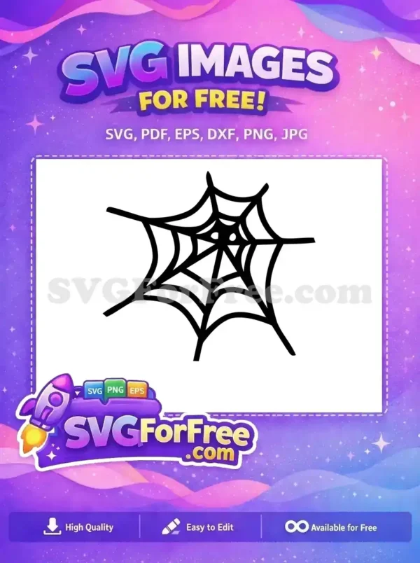 Free Halloween Spider Web Free Spooky Decoration Holidays Free SVG