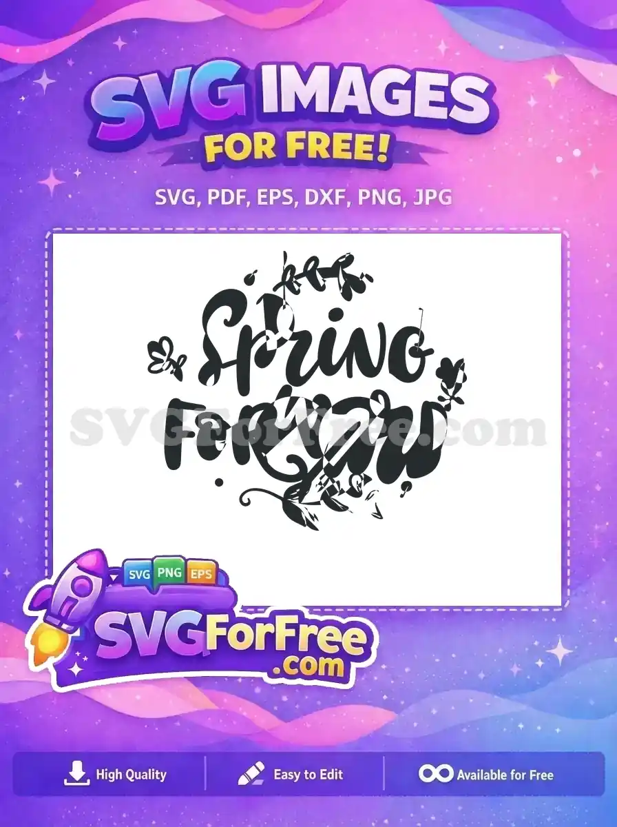 Free Spring Forward Easter Design Free Floral Design Free SVG