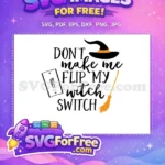 Free Witchy Hat Free Flip Switch Halloween Free SVG - Instant Download