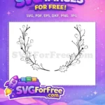 Free Holly Berry Twigs Free Christmas Wreath Holidays Free SVG - Instant Download