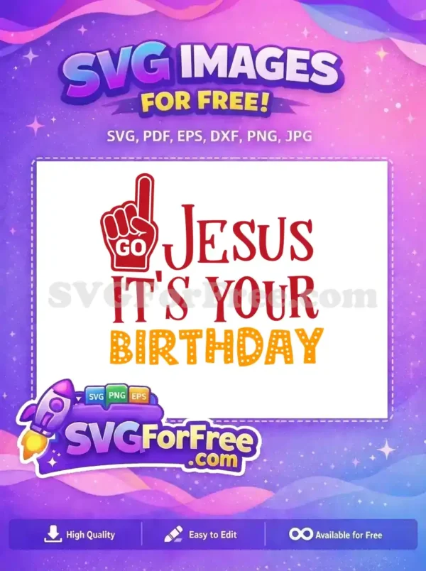 Free Red Foam Finger Free Jesus Birthday Holidays Free SVG