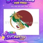 Free Abstract Christmas Tree Free Stocking Hearts Holidays Free SVG - Instant Download