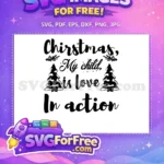 Free Christmas Trees Free Snowflake My Child In Action Free SVG - Instant Download