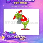 Free Grinch Stealing Sack Free Red Eyes How The Grinch Stole Christmas Free SVG - Instant Download