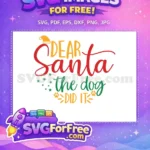 Free Santa Hat Free Dog Paw Dear Santa Free SVG - Instant Download