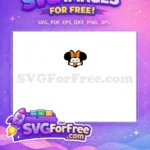 Free Minnie Mouse Orange Bow Free Glasses Easter Free SVG - Instant Download