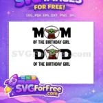 Free Baby Yoda Mom Dad Birthday Free Holidays Christmas Easter Free SVG - Instant Download