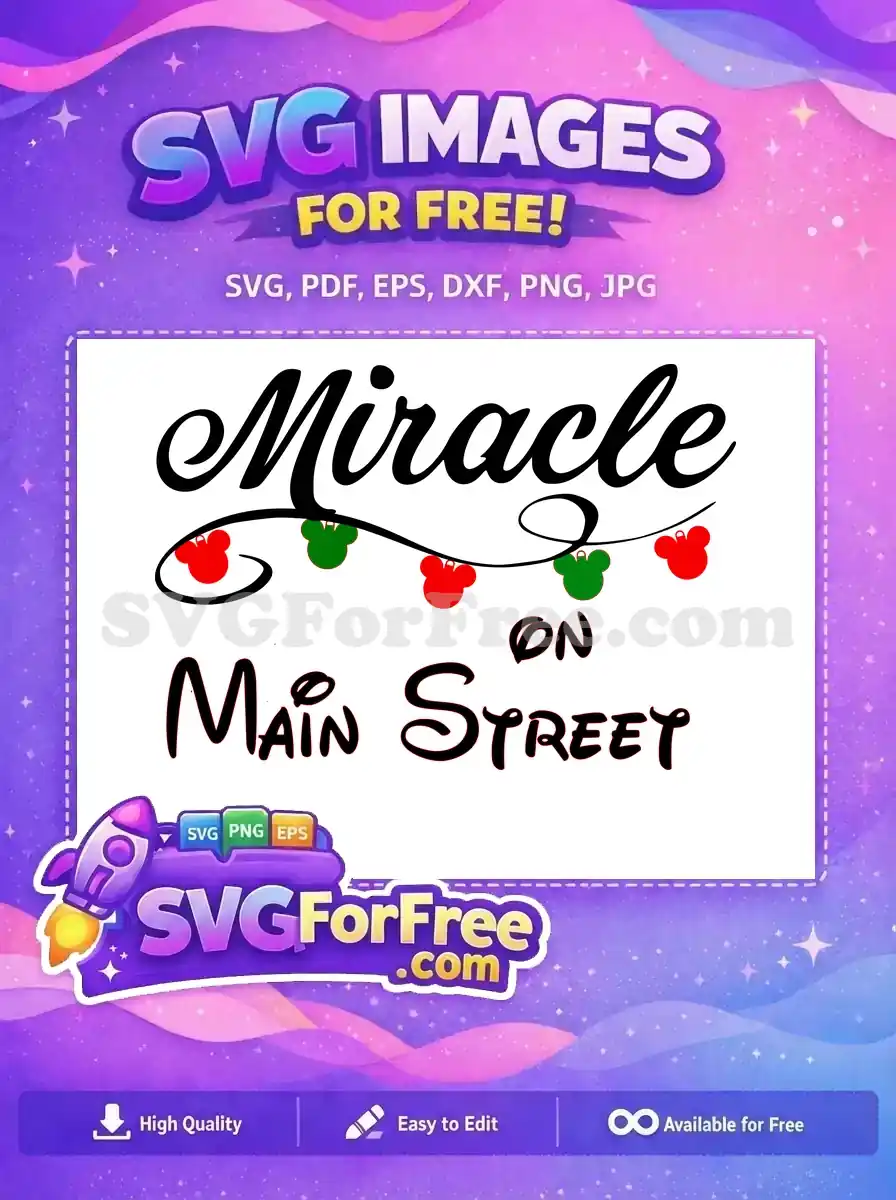 Free Red Green Garland Free Miracle On Main Street Free SVG