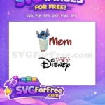 Free Stitch Coffee Mom Free Disney Character Free SVG - Instant Download