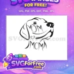 Free Dog Mom Heart Free Easter Christmas Holidays Free SVG - Instant Download