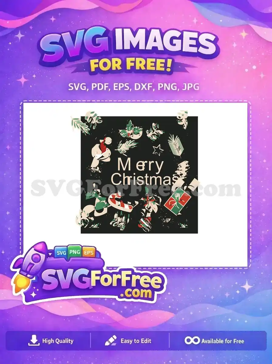 Free Holiday Brush Strokes Free Christmas Elements Merry Christmas Free SVG
