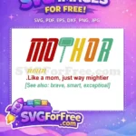 Free Mother's Day Hammer Free Supermom Definition Movie Free SVG - Instant Download