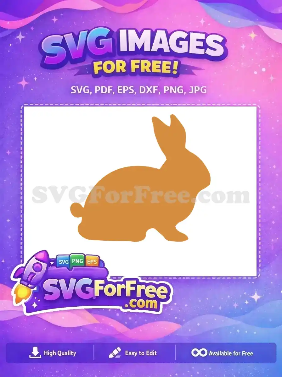 Free Easter Bunny Free Silhouette Holiday Easter Free SVG