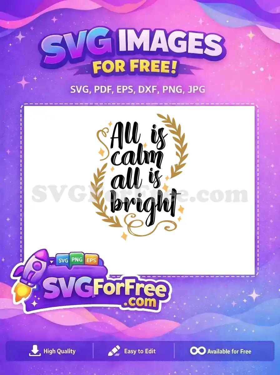 Free Golden Christmas Wreath Free Stars Holidays Christmas Free SVG