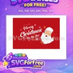 Free Santa Claus Smile Free Merry Christmas Card Free SVG - Instant Download