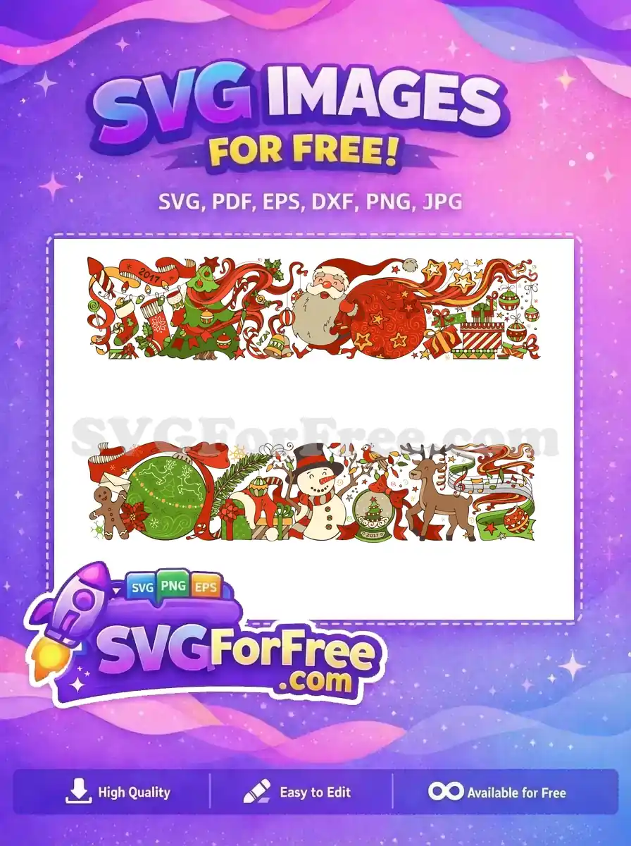 Free Santa Snowman Free Reindeer Christmas Characters Free SVG