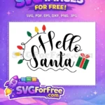 Free Colorful Lights Free Green Gift Christmas Free SVG - Instant Download