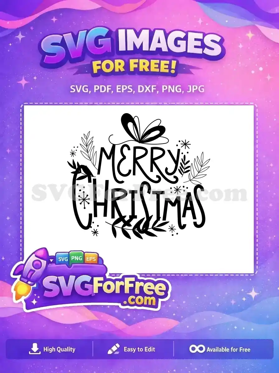Free Merry Christmas Gift Free Holiday Season Free SVG