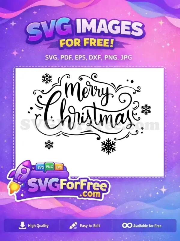 Free Snowflake Detail Free Merry Christmas Holidays Free SVG