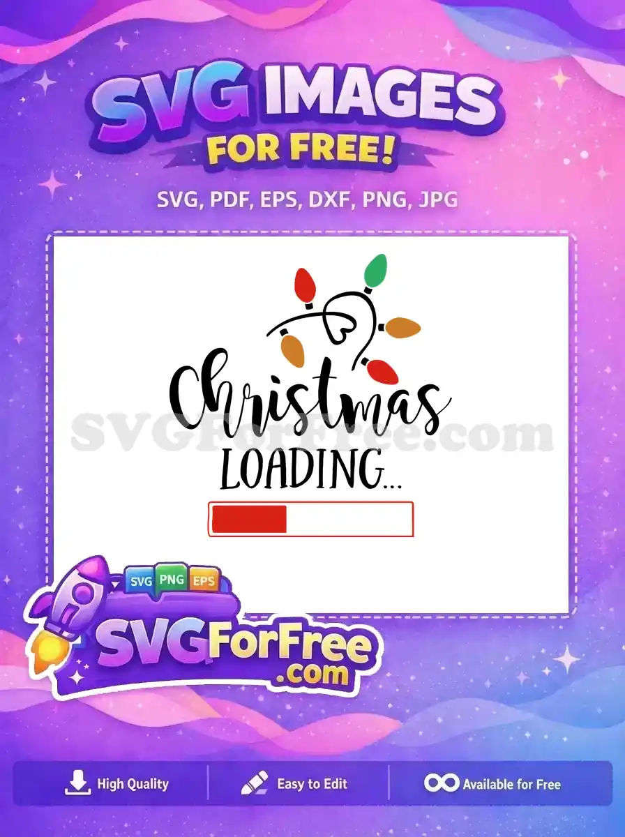 Free Christmas Loading Bar Free Holiday Lights Christmas Free SVG