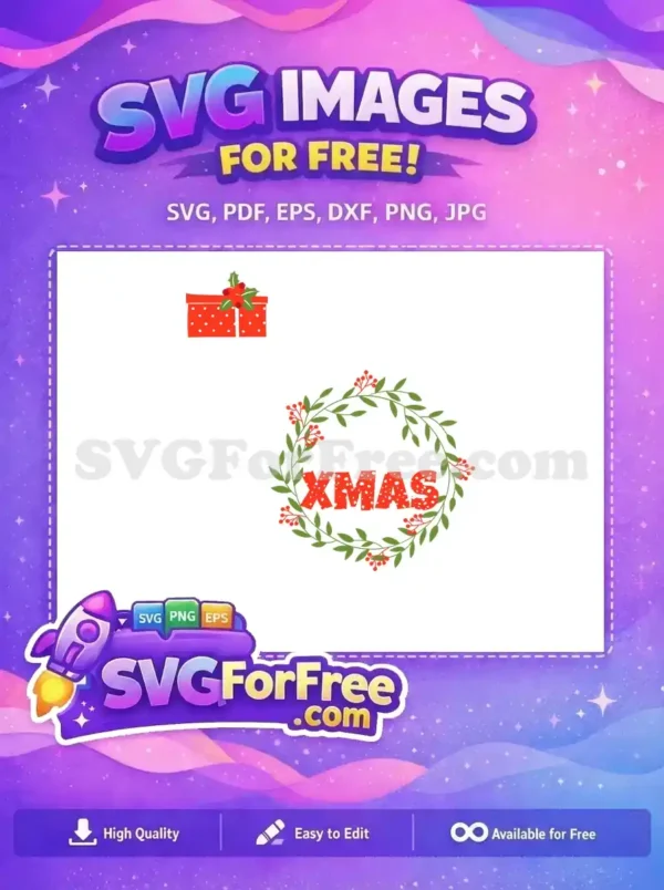 Free Holly Berries Free Polka Dot Xmas Wreath Free SVG Free Holly Berries Free Polka Dot Xmas Wreath Free SVG