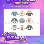 Free Ugly Sweater Pattern Free Christmas Holidays Easter Free SVG - Instant Download