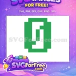 Free Pixel Art Green Number 1 Free Easter Holidays Free SVG - Instant Download