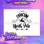 Free Leaping Reindeer Silhouette Free North Pole Scene Free SVG - Instant Download