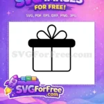Free Black Ribbon Free Holiday Present Christmas Free SVG - Instant Download