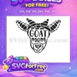 Free Goat Mom Head Free Face Mask Easter Free SVG - Instant Download