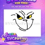 Free Yellow Eyes Free Grinch Smile Christmas Free SVG - Instant Download