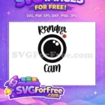 Free Reindeer Cam Black Free Christmas Design Holidays Free SVG - Instant Download