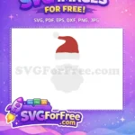 Free Santa Hat Free Beard Holidays Christmas Free SVG 1 - Instant Download