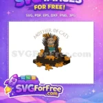 Free Blonde Mother Free Orange Kittens Throne Game Free SVG - Instant Download