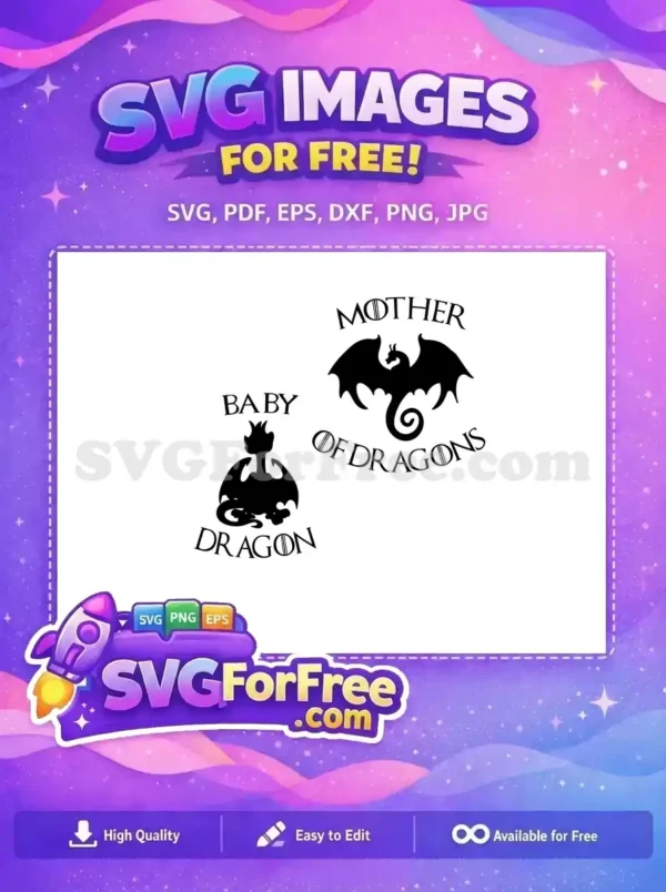 Free Motherly Dragons Free Baby Dragons Game Free SVG