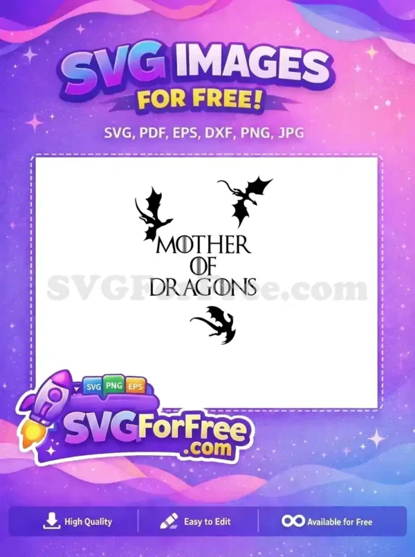 Free Dragons Silhouettes Free Mother Dragons Game Free SVG 2