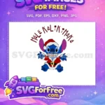 Free Santa Hat Free Stitch Mele Kalikimaka Christmas Free SVG - Instant Download