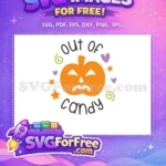 Free Orange Pumpkin Free Hearts Stars Out of Candy Free SVG - Instant Download