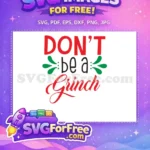 Free Red Bold Font Free Green Sprigs Grinch Free SVG - Instant Download