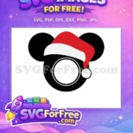Free Black Ears Free Red Santa Hat Christmas Free SVG 1 - Instant Download